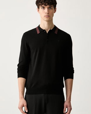 Trussardi pulover pentru bărbați cu vâscoză
