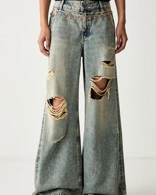 Miss Sixty blugi wide leg pentru femei
