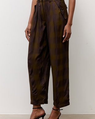 Answear.LAB pantaloni pentru femei cu acetat