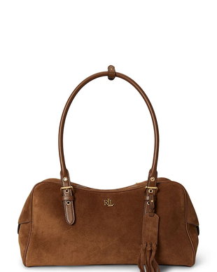 Lauren Ralph Lauren geantă shopper pentru femei din piele întoarsă