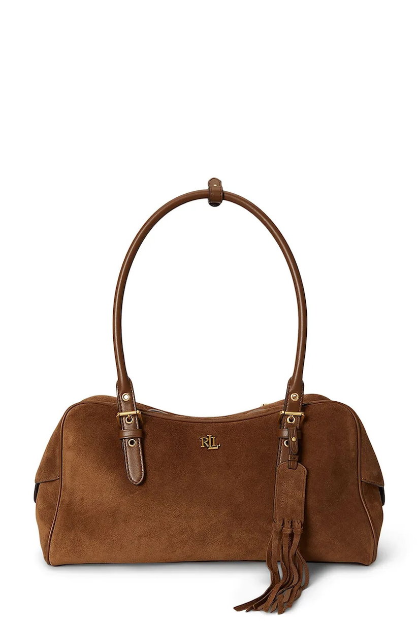Lauren Ralph Lauren geantă shopper pentru femei din piele întoarsă