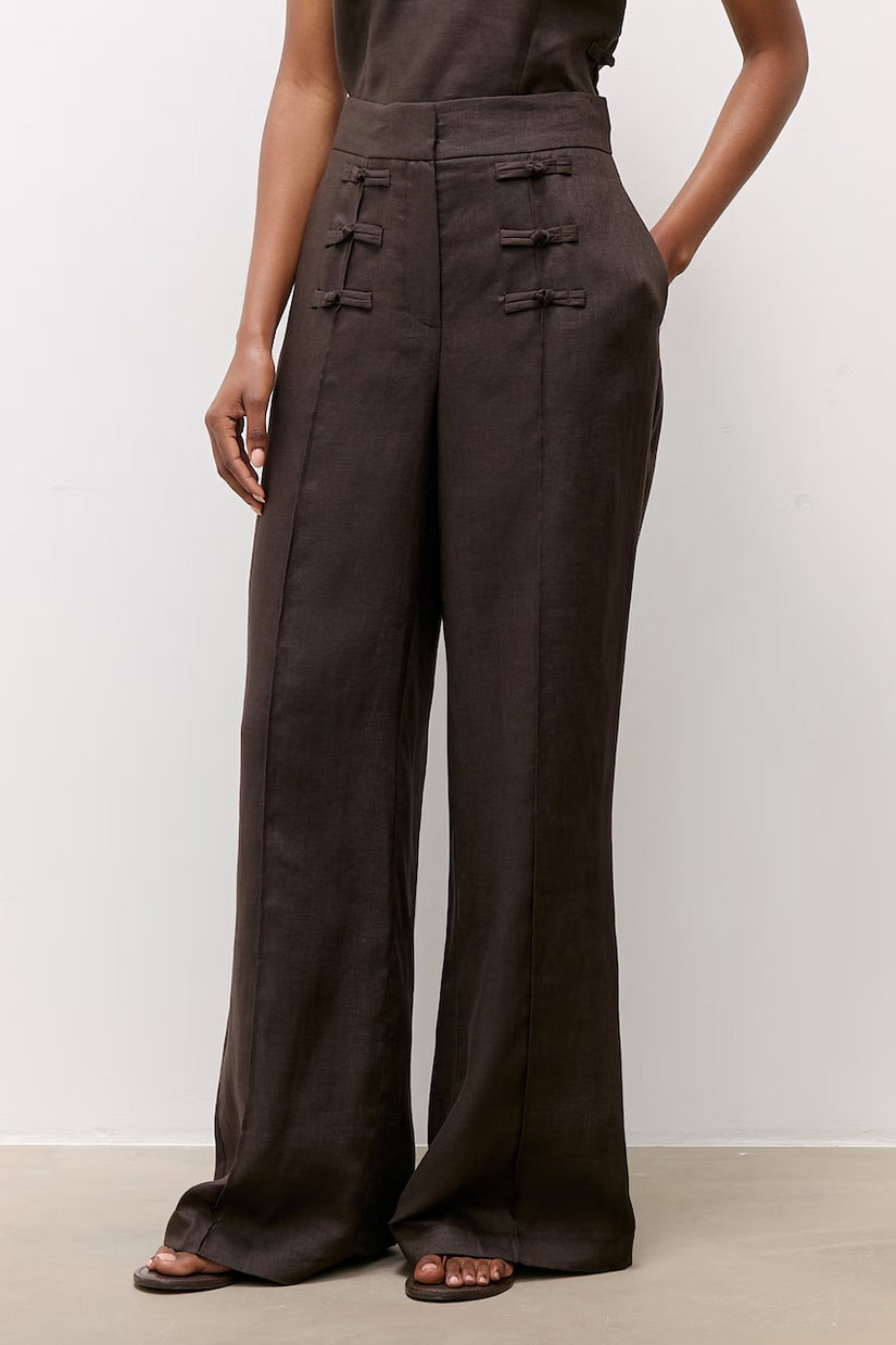 Answear.LAB pantaloni pentru femei, din in