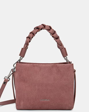 Coccinelle geantă crossbody pentru femei din piele întoarsă