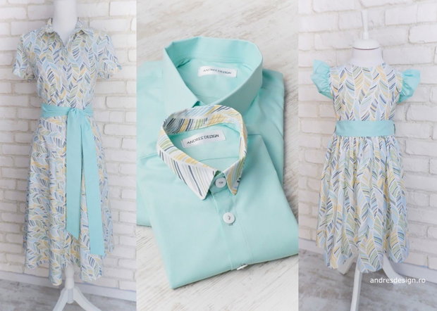 Rochie Camasa Frunze Pastel