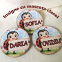 Insigna personalizata pentru inceput an scolar - tema buburuza