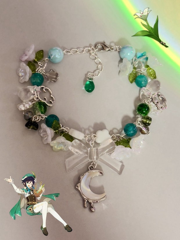 Brățară Handmade Inspirată de Venti  Genshin Impact