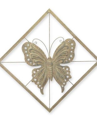 Fluture-decoratiune de perete din fier forjat