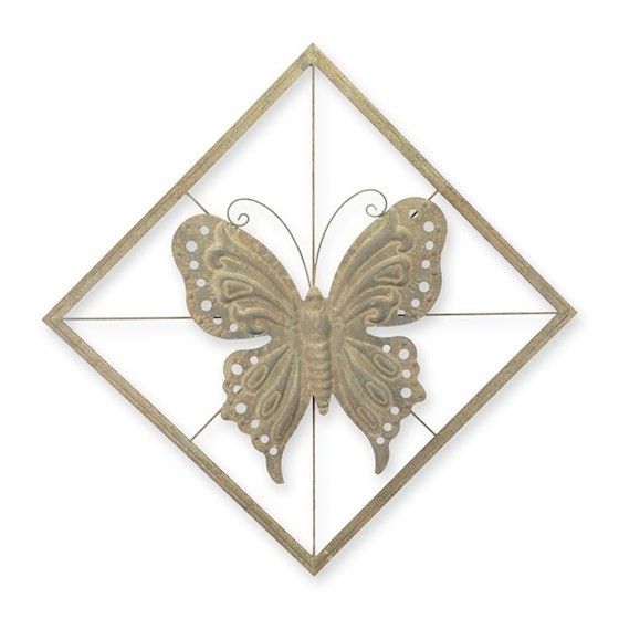 Fluture-decoratiune de perete din fier forjat
