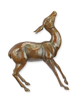 Caprioara-statueta din bronz