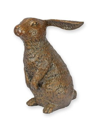 Iepuras-statueta din bronz