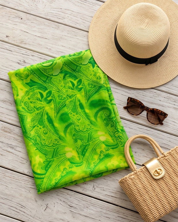 Rezervat Pareo GREENERY PAISLEY
