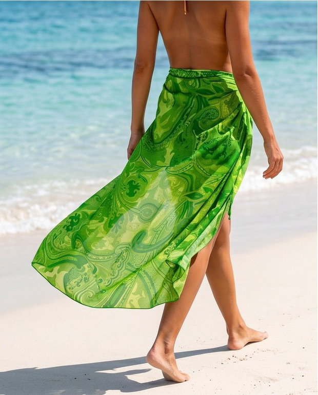 Rezervat Pareo GREENERY PAISLEY