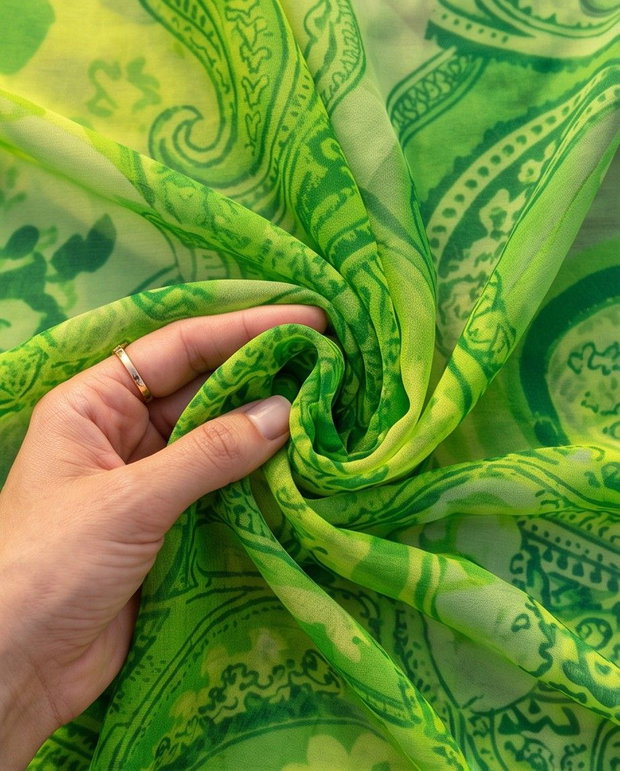 Rezervat Pareo GREENERY PAISLEY