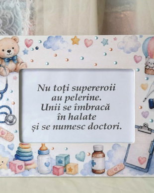 Rama foto personalizata - cadou pentru medici
