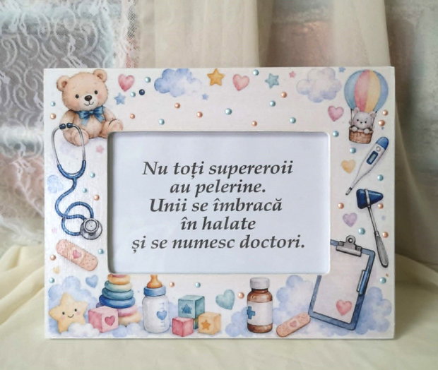 Rama foto personalizata - cadou pentru medici
