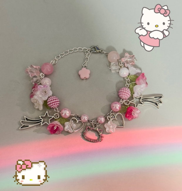 Brățară Handmade Inspirată de Hello Kitty