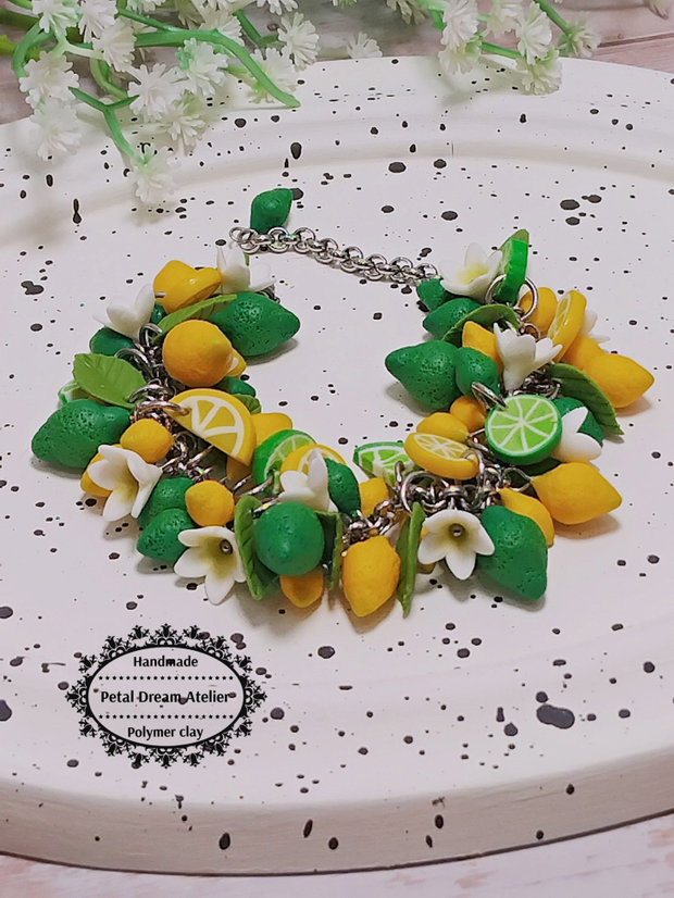 Brățară cu lămâi și lime
