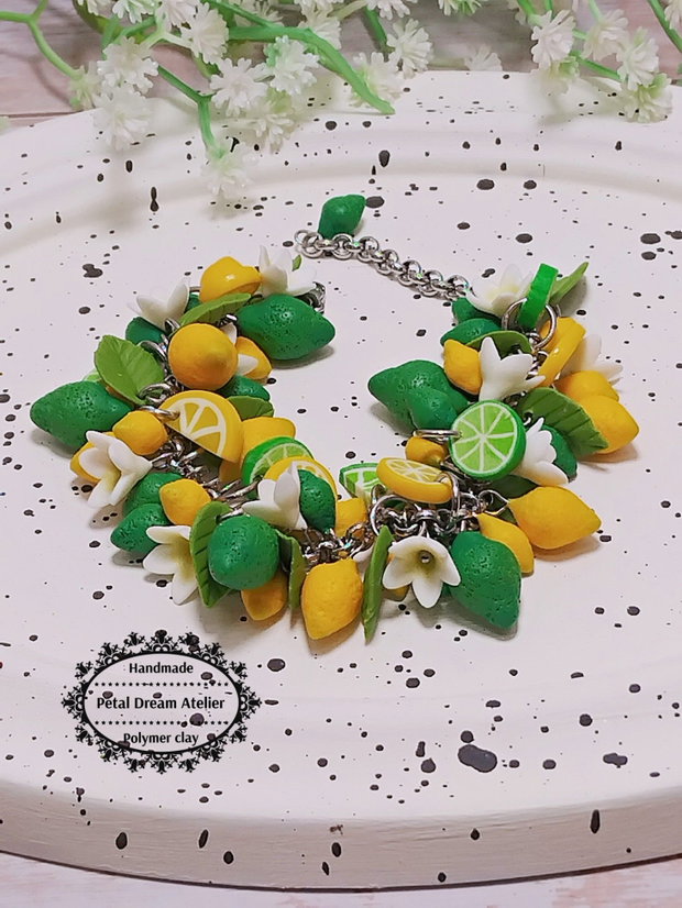 Brățară cu lămâi și lime