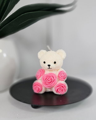 Lumânare ursuleț handmade  decor dulce și parfumat