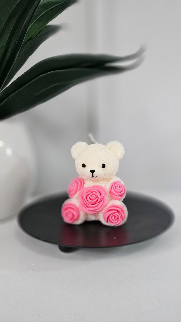 Lumânare ursuleț handmade  decor dulce și parfumat