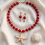 Rezervat Set Colier și Cercei  Coral Embrace
