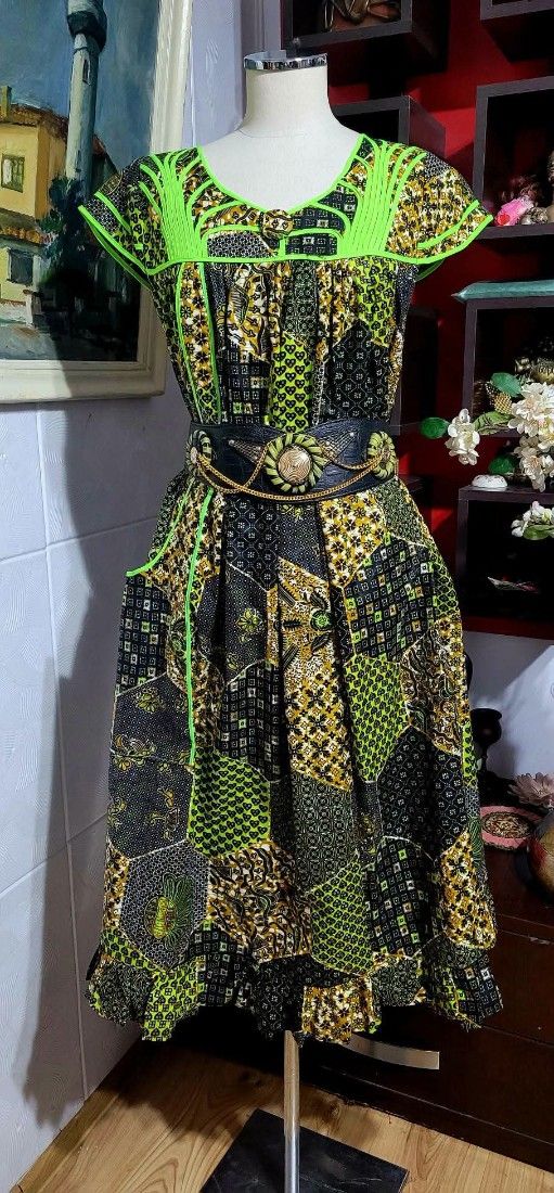 Rochie bumbac africana