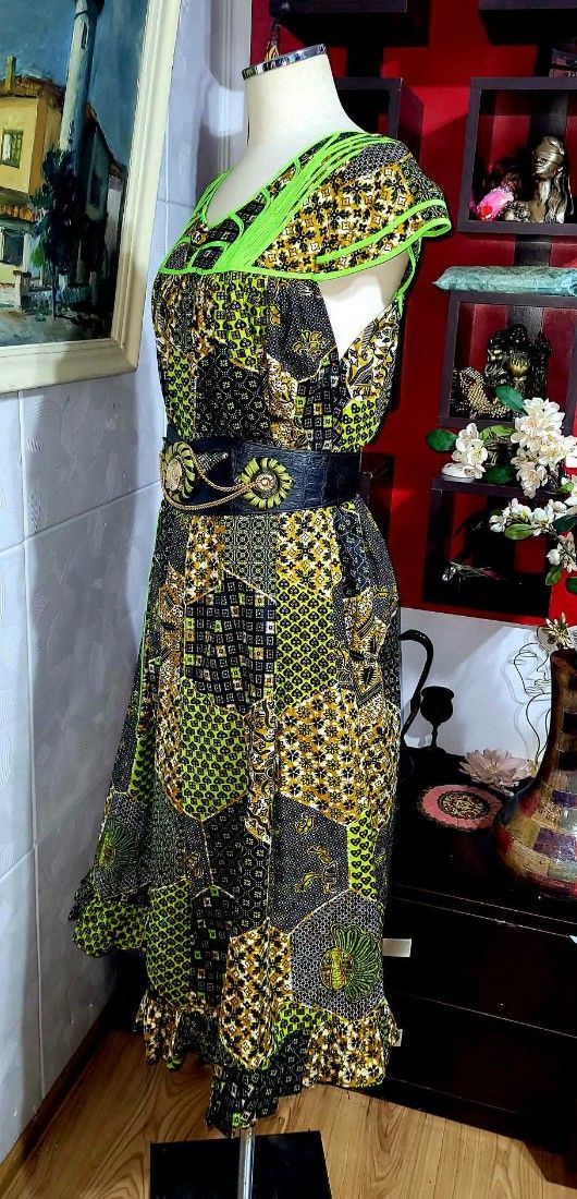 Rochie bumbac africana