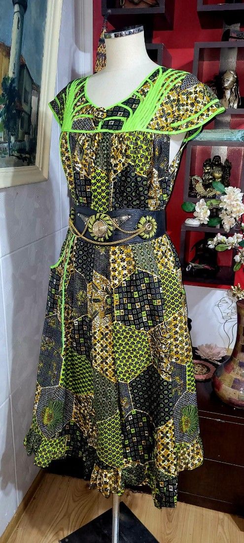 Rochie bumbac africana