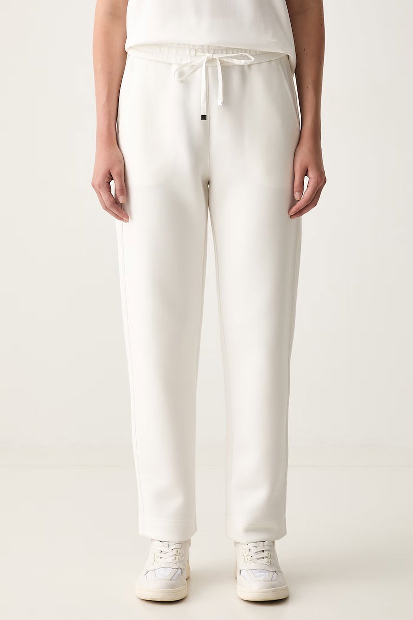MM by Max Mara pantaloni de trening pentru femei cu bumbac MMLZINNIA