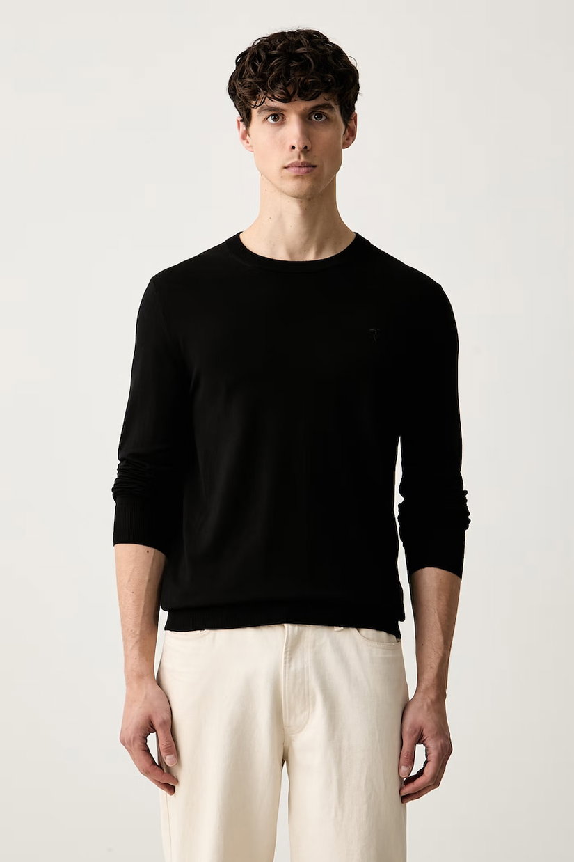 Trussardi pulover pentru bărbați cu vâscoză