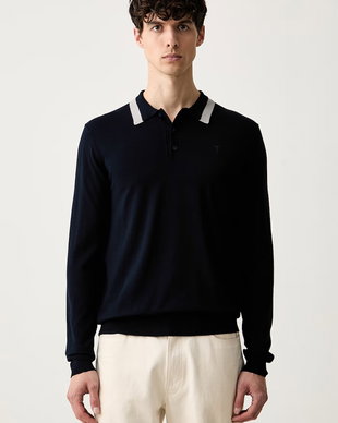 Trussardi pulover pentru bărbați cu vâscoză