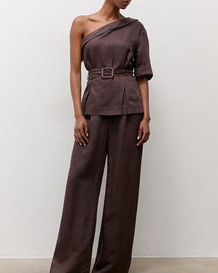 Answear.LAB pantaloni straight pentru femei din in