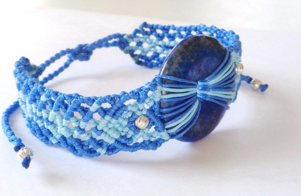 Bratara lapis lazuli