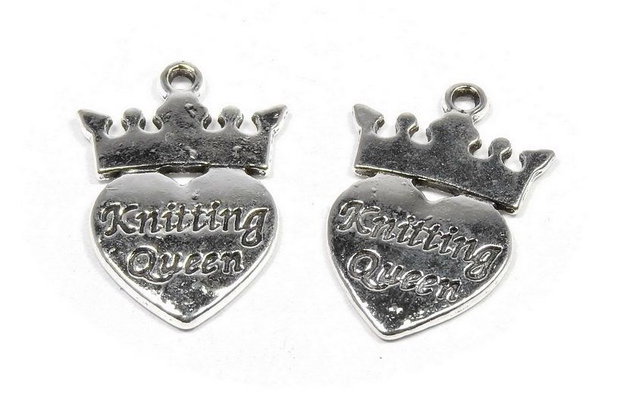 Pandantiv metalic, argintiu antichizat, 15.5x17 mm