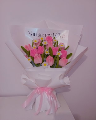 Buchet lalele roz