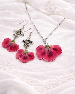 Set bijuterii flori Muscate 02205