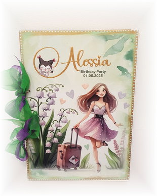 Guestbook personalizat pentru majorat / petrecere 18 ani,  model 1