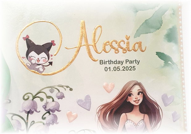 Guestbook personalizat pentru majorat / petrecere 18 ani,  model 1