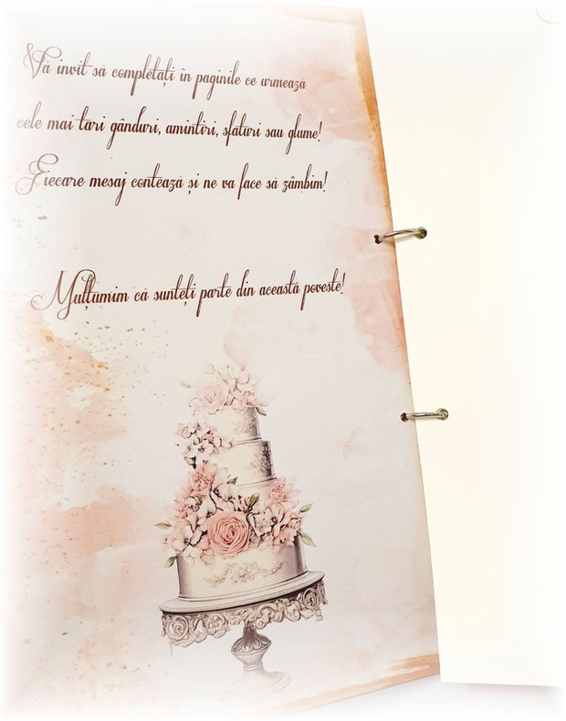 Guestbook personalizat pentru majorat / petrecere 18 ani,  model 1