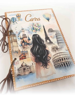Guestbook personalizat pentru majorat / petrecere 18 ani,  model 1