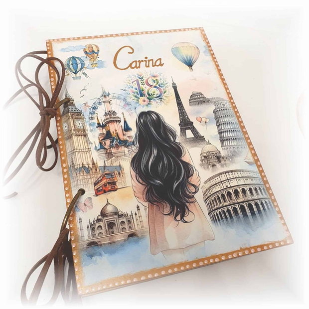 Guestbook personalizat pentru majorat / petrecere 18 ani,  model 1