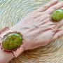 Set vintage Opal verde & cupru