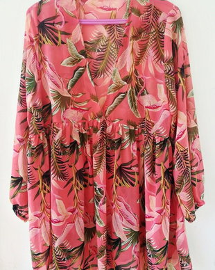 rochie mini / tunica frez cu flori , Janina , 46