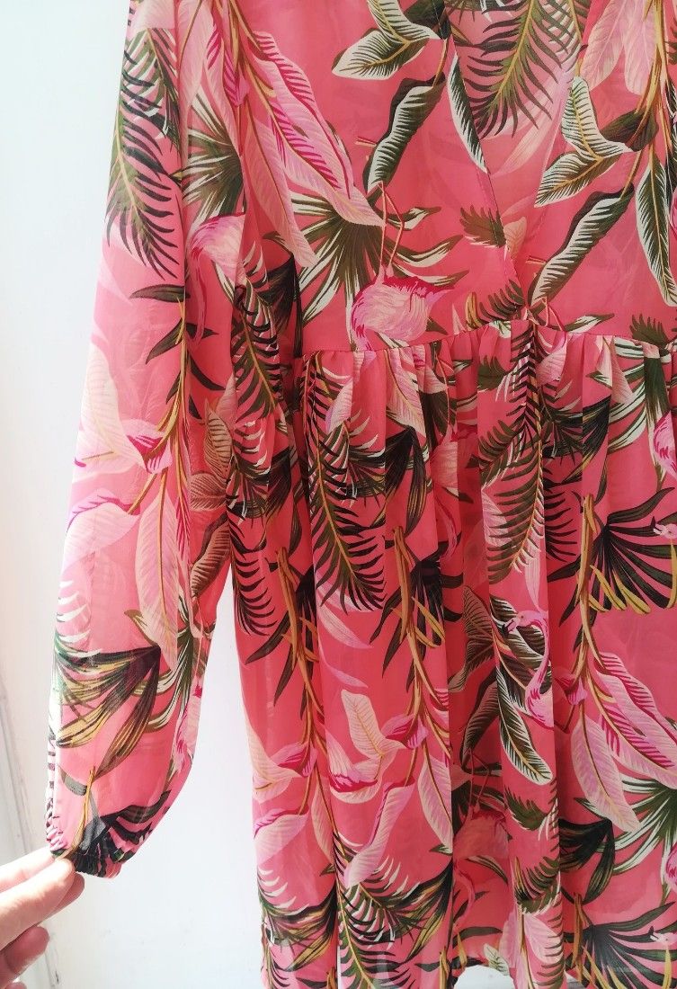 rochie mini / tunica frez cu flori , Janina , 46