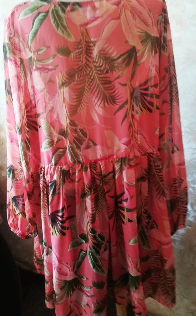 rochie mini / tunica frez cu flori , Janina , 46