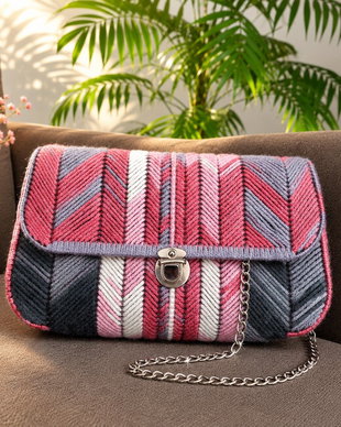 Geanta multicolora pink