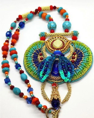 Colier egiptean Khepri