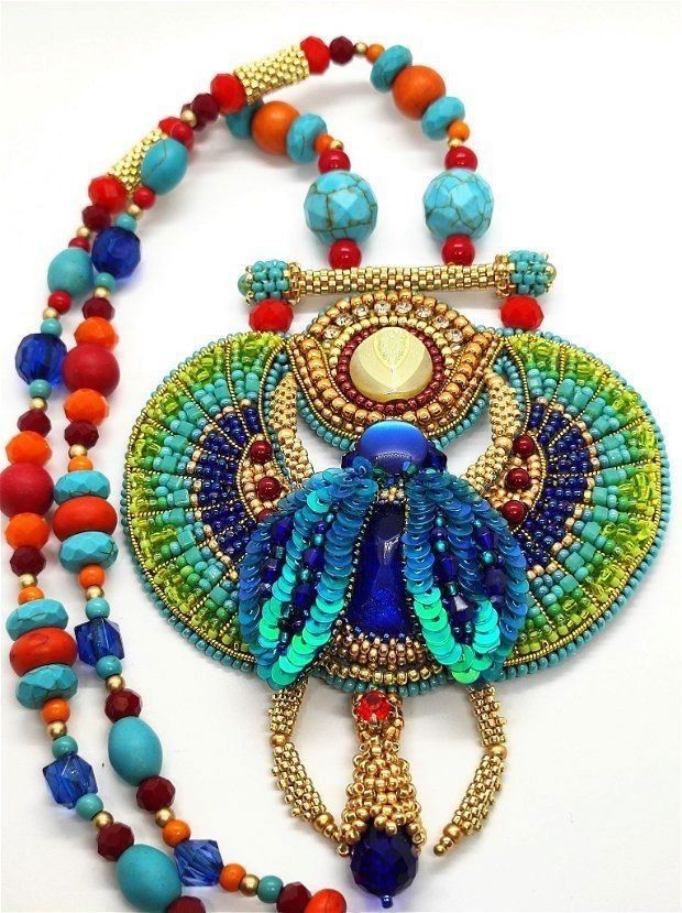 Colier egiptean Khepri
