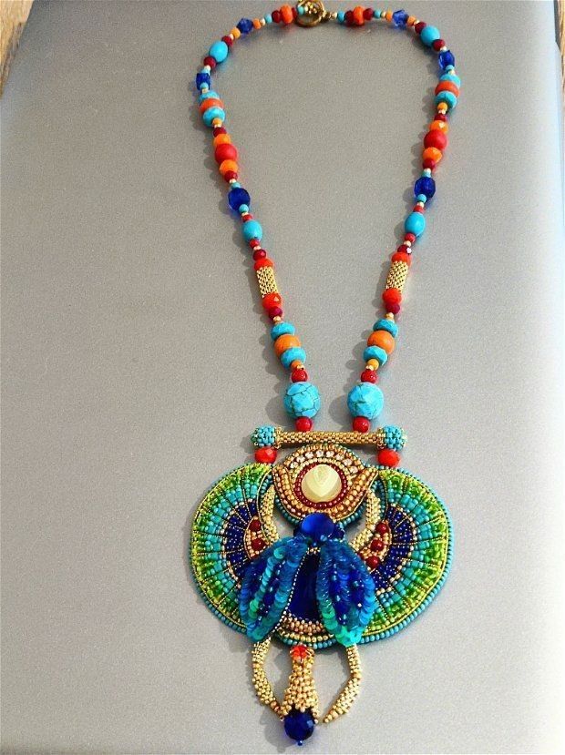 Colier egiptean Khepri