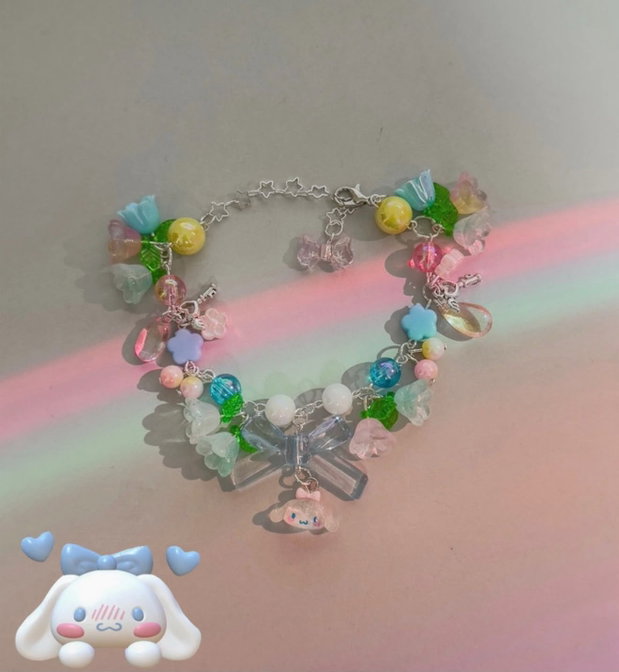 Brățară Handmade Inspirată de Cinnamoroll Cottagecore